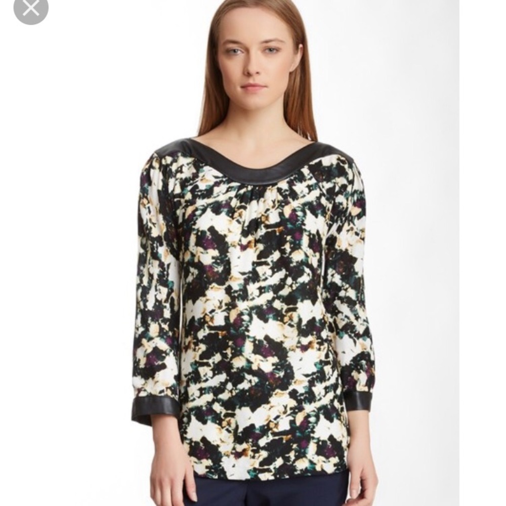Catherine Malandrino Amina silk blouse size 2 NWT